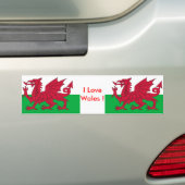 Aufkleber mit Flagge der Wales Autoaufkleber (Auf Auto)