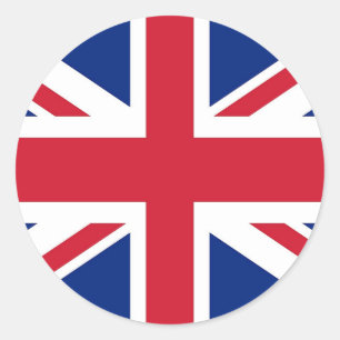 Aufkleber mit Flagge des Vereinigten Königreichs