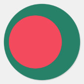 Aufkleber mit Flagge in Bangladesch (Vorderseite)