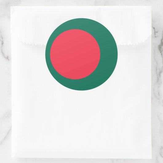 Aufkleber mit Flagge in Bangladesch (Tasche)