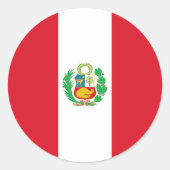 Aufkleber mit Flagge Perus (Vorderseite)