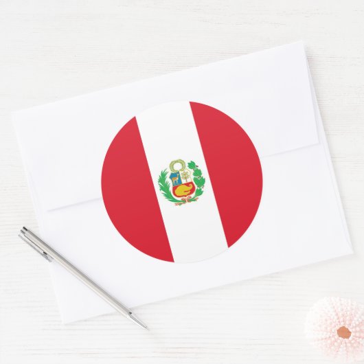 Aufkleber mit Flagge Perus (Umschlag)