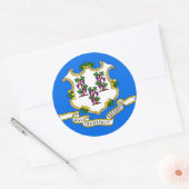 Aufkleber mit Flagge von Connecticut (Umschlag)
