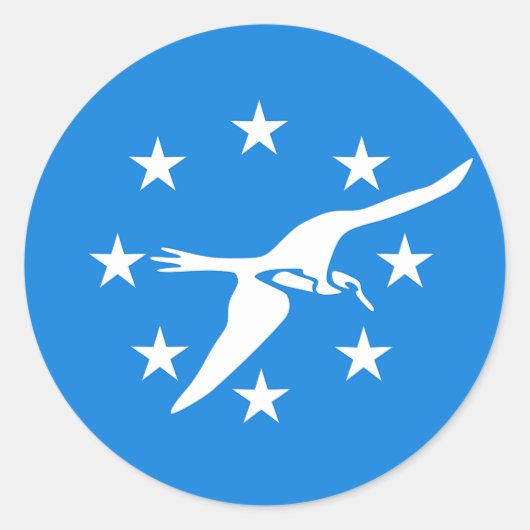 Aufkleber mit Flagge von Corpus Christi, USA (Vorderseite)