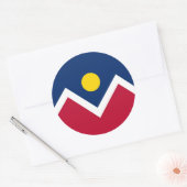 Aufkleber mit Flagge von Denver, Colorado (Umschlag)