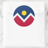 Aufkleber mit Flagge von Denver, Colorado (Tasche)