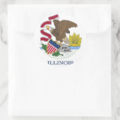 Aufkleber mit Flagge von Illinois (Tasche)