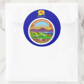 Aufkleber mit Flagge von Kansas (Tasche)