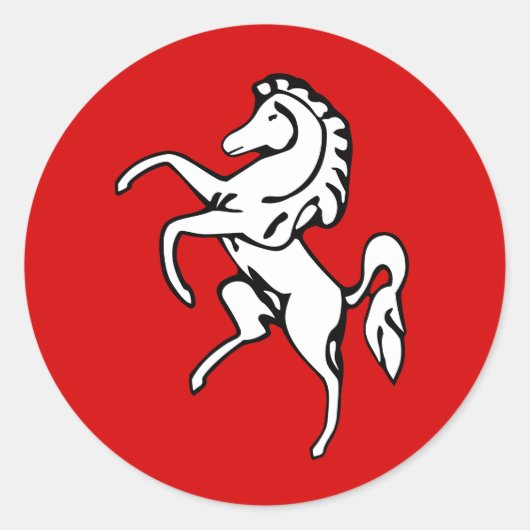 Aufkleber mit Flagge von Kent, England (Vorderseite)