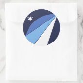 Aufkleber mit Flagge von Kolumbien, South Carolina (Tasche)