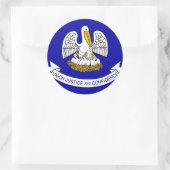 Aufkleber mit Flagge von Louisiana (Tasche)