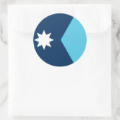 Aufkleber mit Flagge von Minnesota, USA (Tasche)