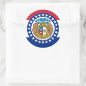 Aufkleber mit Flagge von Missouri (Tasche)