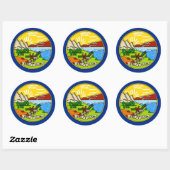 Aufkleber mit Flagge von Montana (Blatt)