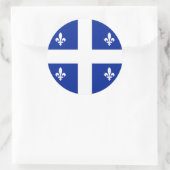 Aufkleber mit Flagge von Quebec, Kanada (Tasche)