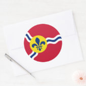 Aufkleber mit Flagge von St. Louis, Missouri (Umschlag)