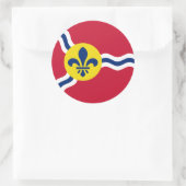 Aufkleber mit Flagge von St. Louis, Missouri (Tasche)