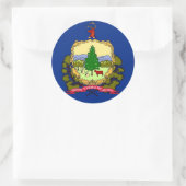 Aufkleber mit Flagge von Vermont (Tasche)