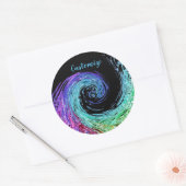 Aufkleber mit flüssigem Regenbogen (Umschlag)