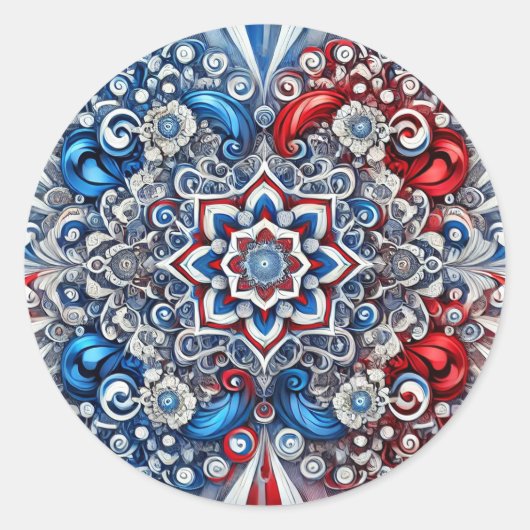 Aufkleber mit französischer Farbgestaltung (Vorderseite)