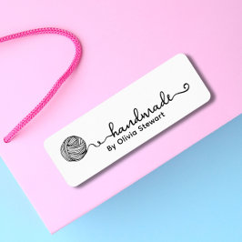 Aufkleber mit Garn und Individuelle Name