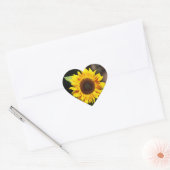 Aufkleber mit gelber Sonnenblume (Umschlag)