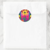 Aufkleber mit gequilter Blume (Tasche)