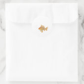 Aufkleber mit Goldfish Illustration (Tasche)