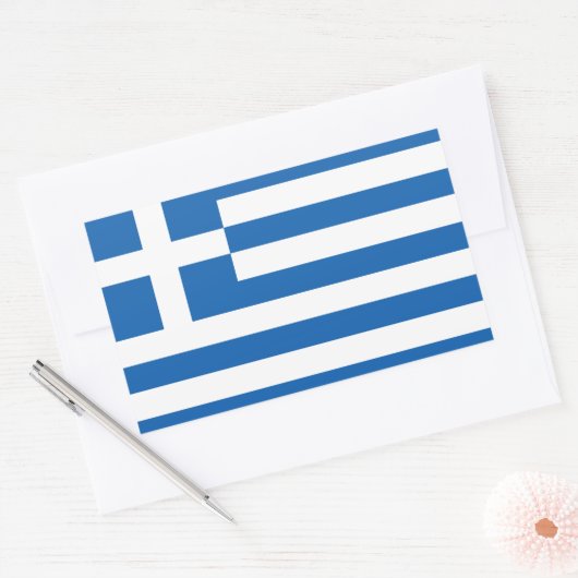 Aufkleber mit griechischer Flagge (Umschlag)