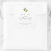 Aufkleber mit hausgemachtem Olivenöl (Tasche)