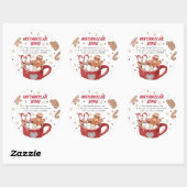 Aufkleber mit heißer Schokoladenbombe (Blatt)