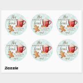 Aufkleber mit heißer Schokoladenbombe (Blatt)