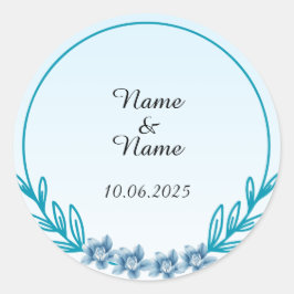 Aufkleber mit Hochzeitsgeschmack