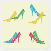 Aufkleber mit hohen Absätzen (Vorderseite)