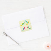 Aufkleber mit hohen Absätzen