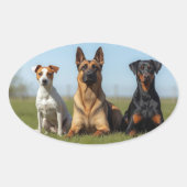 Aufkleber mit Hunden (Vorderseite)