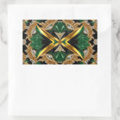 Aufkleber mit jamaikanischen Farben (Tasche)