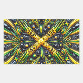 Aufkleber mit jamaikanischen Farben (Vorderseite)