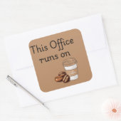 Aufkleber mit Kaffee (Umschlag)