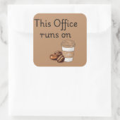 Aufkleber mit Kaffee (Tasche)