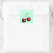 Aufkleber mit Kirschen (Tasche)