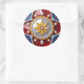 Aufkleber mit kolumbianischer Farbgestaltung (Tasche)