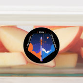 Aufkleber mit Kopsubsystem und Spica Mission Patch (Befestigt)