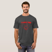Aufkleber mit Liebe Freund T-Shirt (Vorne ganz)