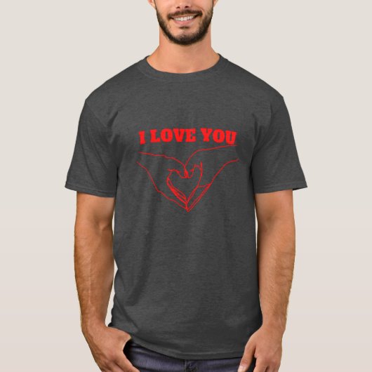 Aufkleber mit Liebe Freund T-Shirt (Vorderseite)