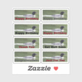 Aufkleber mit Loonen und Text für die Personalisie (Blatt)