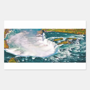 Aufkleber mit Luftaufnahme der Niagarafälle