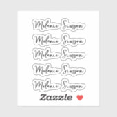 Aufkleber mit mehreren Namen zurück zu Schulaufkle (Blatt)