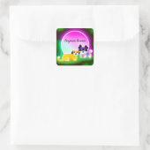 Aufkleber mit niedlichen Hunden (Tasche)