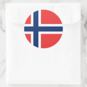 Aufkleber mit norwegischer Flagge (Tasche)